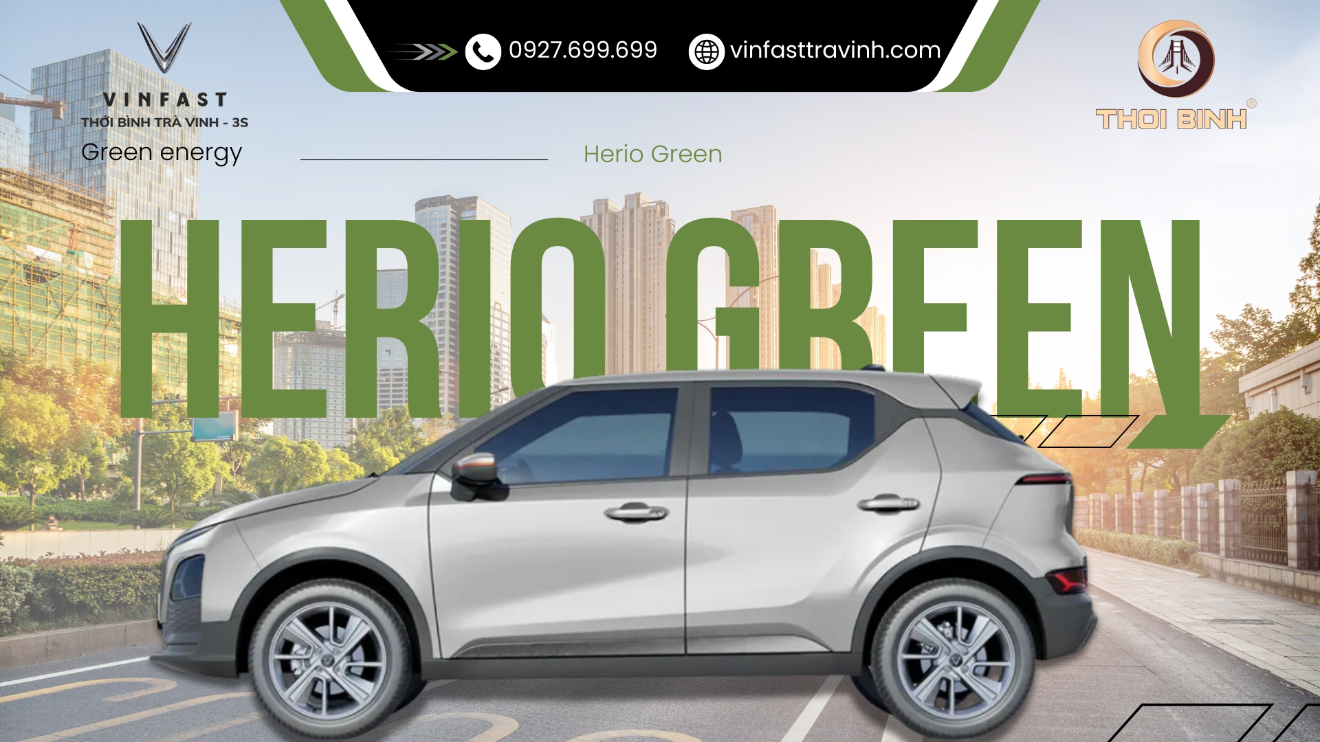 Giá Lăn Bánh Herio Green: SUV Điện 5 Chỗ Tối Ưu Cho Dịch Vụ Grab Tại VinFast Trà Vinh
