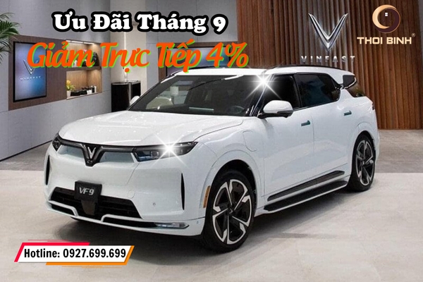 Giảm Trực Tiếp 4% Với Giá Lăn Bánh VF9 Khi Mua Tại VinFast Vĩnh Long