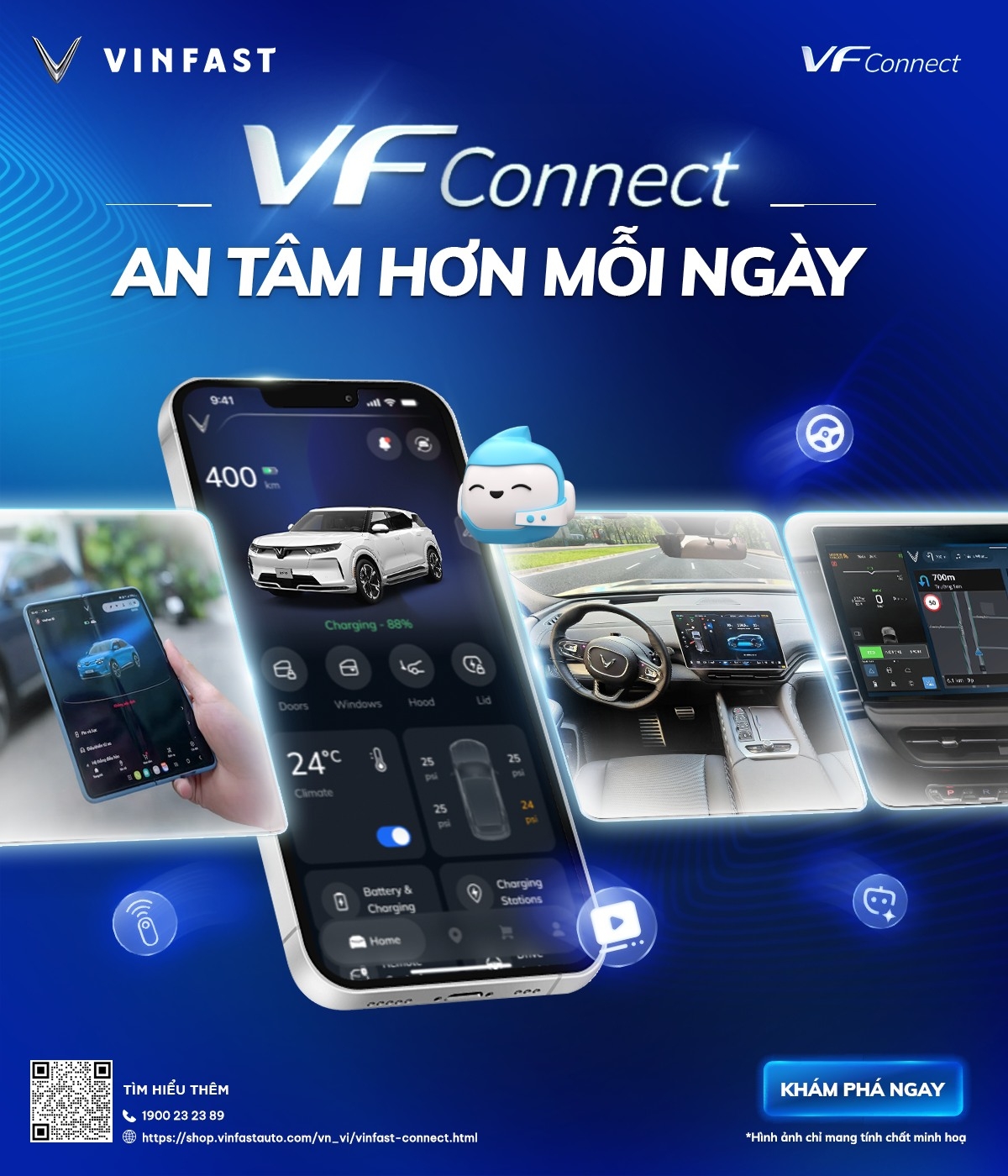KÍCH HOẠT VF CONNECT – SỬ DỤNG CÁC TIỆN ÍCH THÔNG MINH CHỈ TRONG VÀI BƯỚC