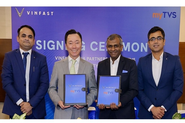 VINFAST KÝ KẾT HỢP TÁC VỚI myTVS NHẰM PHÁT TRIỂN MẠNG LƯỚI DỊCH VỤ HẬU MÃI TOÀN DIỆN TẠI ẤN ĐỘ