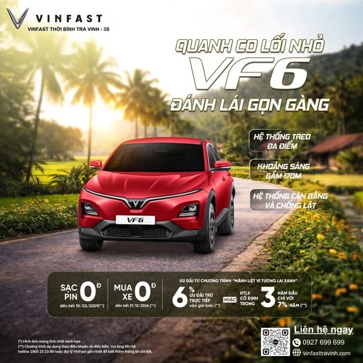 Cập nhật giá lăn bánh VF6 – Lựa chọn SUV hạng B hoàn hảo cho gia đình trẻ và ưu đãi mới nhất 2026