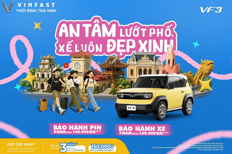 VinFast VF3 xe điện mini quốc dân phá cách, tập trung vào lối sống đô thị, giá thành siêu hời