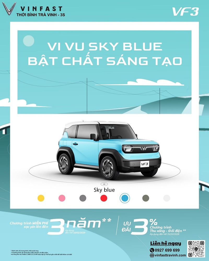 Giá Lăn Bánh VinFast VF3 Tháng 3/2026: Bảng Giá Chi Tiết Theo Tỉnh
